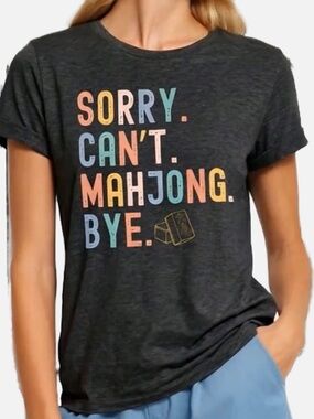 SUPER FUN SOFT AND COMFY MAHJONG WOMEN’S TEE!